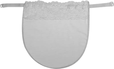 Dames Onzichtbare Beha zonder Beugel – Naadloze Onderbeha met Anti-Slip Sluiting, V-Hals en Kant, Comfortabele Lingerie voor Dagelijks Gebruik en Onder Jurken - Grijs