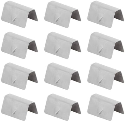 Dailygoods- Wind Deflector Clips 12 Stuks - RVS Bevestiging - Duurzaam - Betrouwbaar - Verbeterde Rijveiligheid - Geschikt voor HEKO G3 SEND