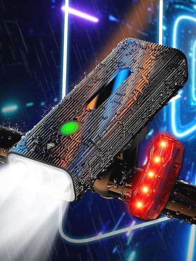 Fietslamp 6000 Lumen USB Oplaadbaar - IPX6 Waterdicht en Powerbankfunctie voor Alle Fietsen