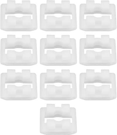 Dailygoods- Achterbumper Vervangingsdeel - 10 Stuks - Compatibel met Land Rover LR2/LR3/LR4 - Towing Eye Trim - OEM-nummers DYF500010/DYR500010 - Eenvoudige installatie - Bumperclip