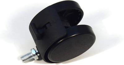 Set van 4 Zwenkwielen met Rem en Schroeven - 50mm Bokwielen