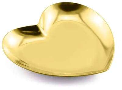 Planet Pink - Hart rvs schaaltje sieraden display goud