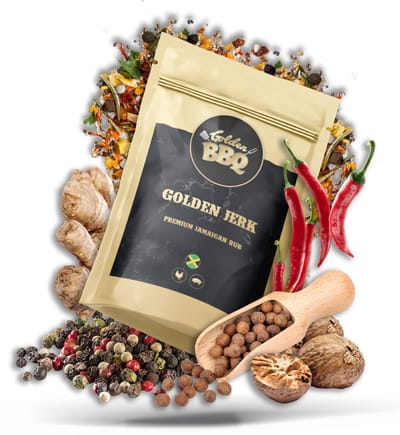 Golden BBQ - Golden Jerk - BBQ Rub - Kruidenmix - Jamaicaanse kruidenmix - 200 gram