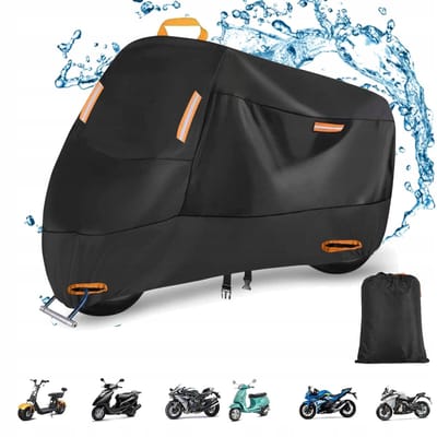 Waterdicht Motorhoes - 230*95*125cm - Motor hoes - Scooterhoes - Outdoor Afdekzeil voor motorfietsen - Motorhoezen Waterdichte - Motorafdekking - Outdoor & Indoor - Universeel Motor - All-Weather Beschermt Tegen Uv-regen Stof Sneeuw