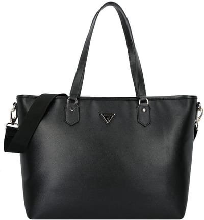 GUESS schoudertas met laptopvak Norom Travel Tote Black zwart