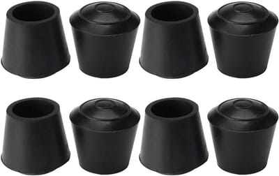 8x Rubberen Stoel- en Tafelpoten Doppen 12mm Binnenmaat voor Bescherming
