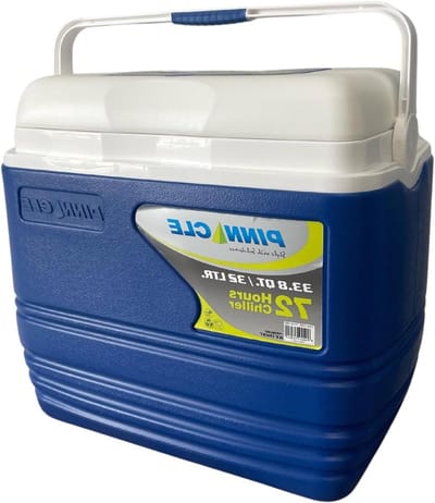 Strandkoelbox - Camping Koelkast - Dranken Koel Houden - Geavanceerde Isolatie - 32 Liter - Blauw