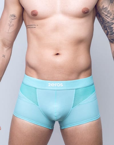 2EROS AKTIV Hermes Trunk Blue Turquoise - MAAT S - Heren Ondergoed - Boxershort voor Man - Mannen Boxershort
