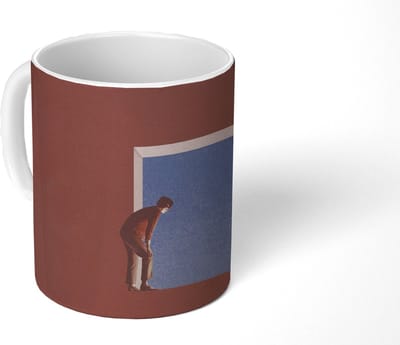 Mok - Koffiemok - Man - Vintage - Design - Mokken - 350 ML - Beker - Koffiemokken - Theemok