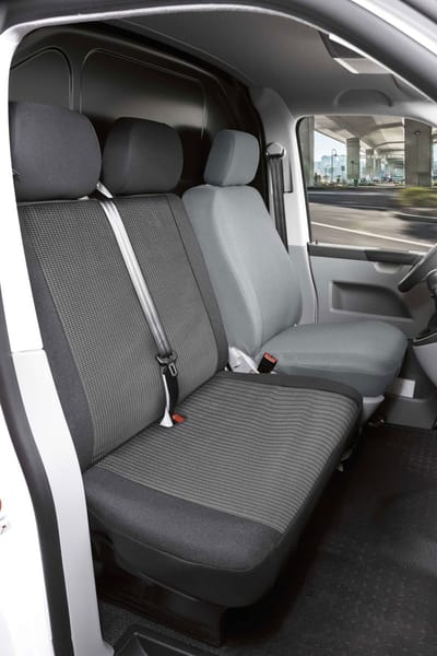 Walser Hoes Performer van 100% polyester compatibel met VW Crafter - 1 dubbele voorbank Hoes voor klapbank