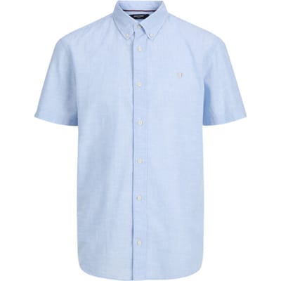 JACK&JONES PREMIUM - JPRBLUSUMMER LIN. BL. SHIELD SS SHIRT SN Heren Overhemd