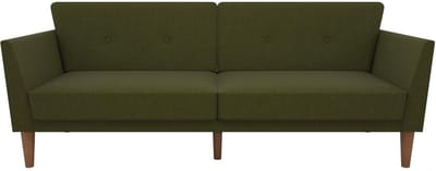 Regal-Slaapbank - 3-zits - Groen Linnen