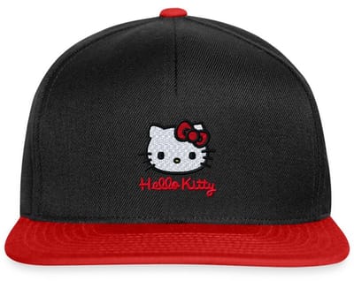 Hello Kitty Geborduurd Portret Snapback cap