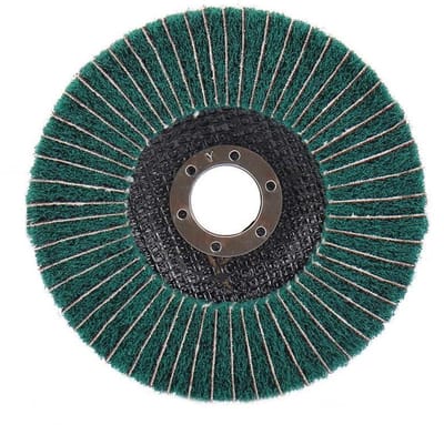 Polijstschijf Nylonvezel - Schuurwiel Slijpwiel - Metaal Bewerken - Goede Warmteafvoer - 125mm Grit 120 - Bruin
