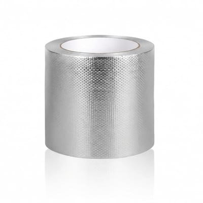 Mesh versterkte aluminium plakband, 100 mm x 25 m x 0.15 mm, zelfklevend, hittebestendig, ideaal voor afdichten, repareren en isoleren