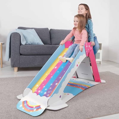 Kleurrijke Glijbaan voor Kinderen - Opvouwbaar en Ruimtebesparend - 150 cm