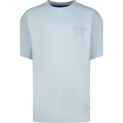 Vingino Basic-oversized Faded Blue Maat: 2 | T-Shirts Outlet | Unisex | Blauw