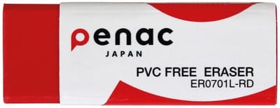 Penac Premium Gum - PVC vrije gum - Rood - 60x20 mm