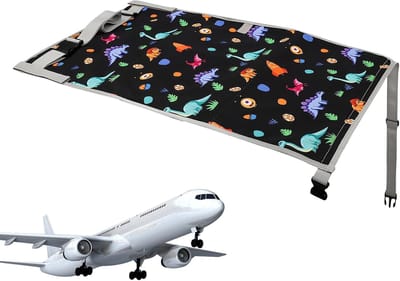Kindervliegtuigbed - Vliegtuigstoelverlenging baby - Comfortabel reizen - Adaptief en veilig - 76 x 445 cm - Niet gespecificeerd