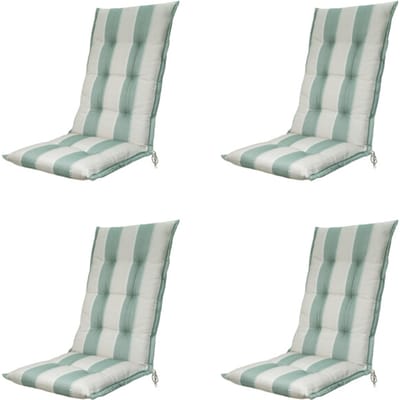 Madison - Tuinstoelkussen Hoge Rug Banda kaki - Ca. 123x50 cm - Set van 4