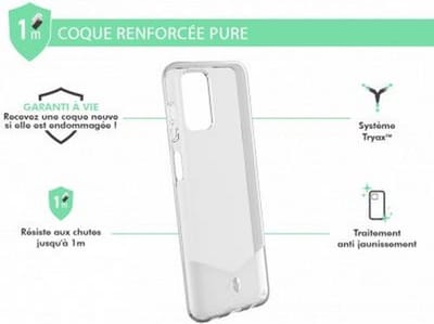 Force Case, Hoesje geschikt voor Samsung Galaxy A12 - PURE Versterkt, Transparant