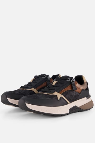 Gabor Gabor Rollingsoft Sneakers zwart Leer K-Leest