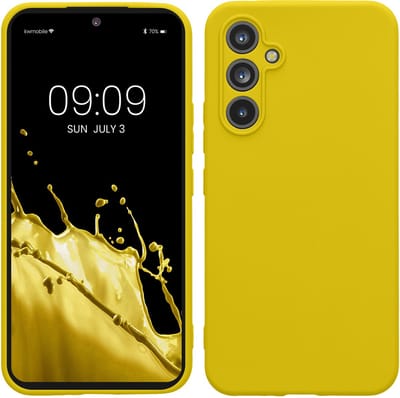 kwmobile telefoonhoesje geschikt voor Samsung Galaxy A54 5G - Hoesje voor smartphone - Precisie camera uitsnede - In stralend geel