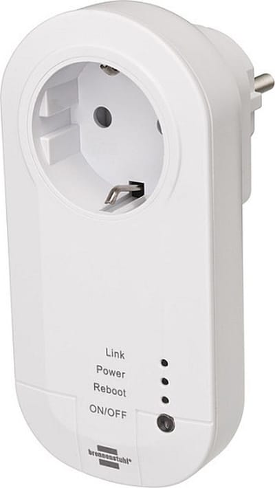 brennenstuhlÂ®Connect Smart Plug met 433 MHz zender WA 3600 LRF01 433 (Slimme Stekker 2.4 GHz compatibel met Alexa, Google Assistant en zelflerende brennenstuhlÂ® 433 MHz apparaten )