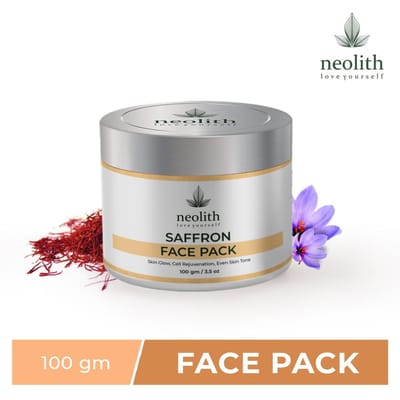 Neolith Curcuma Ubtan Masque à l'argile pour le visage anti-acné, éclaircissant la peau, blanchissant, élimination du bronzage, contrôle de l'huile, élimination des têtes noires, anti-âge | 100g 100 GM jaune