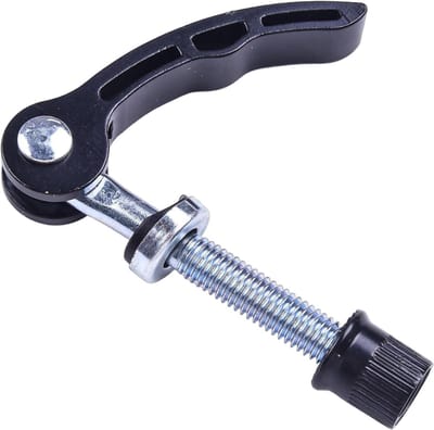 Zadelpen Bout - Fiets Klem - Zadelhoogte Verstellen - Snelspanner Ontwerp - M6x45mm - Zwart