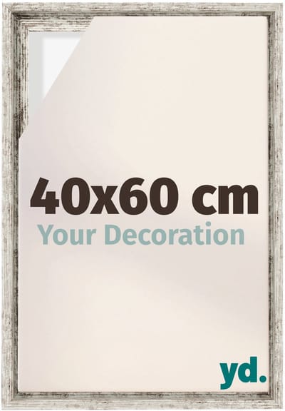 Your Decoration - Baklijst 40x60 cm - Wit Vintage - Baklijst voor Canvas - MDF - Lyon