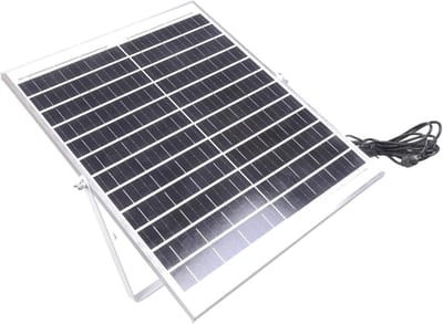 Zonnepaneel 12V - Zonne-energie paneel - Apparaten Opladen - Waterdicht Aluminium Frame - 25W - Zwart