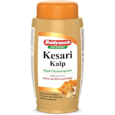 Baidyanath Asli Ayurved Kesari Kalp Royal Chyawanprash 500g Met Goud, Saffraan & Natuurlijke Energieboost