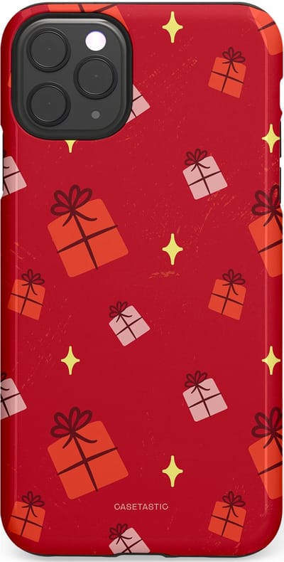 Casetastic hoesje geschikt voor Apple iPhone 11 Pro Max - Dubbellaagse bescherming - Rode Sinterkerst Cadeaus - Fashion Case - Rood