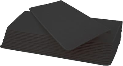 Set van 15 trapmatten MCW-G49, traptapijt trapbescherming trapmat set, 65x25cm ~ rechthoekig, zwart-antraciet