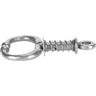 Boerderijdier Vee Ring Roestvrij Staal Automatische Koe Veer Neusring Vee Neusklem(HL-Q4D ) HL Q4D gray