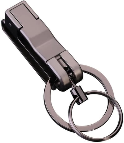 Dailygoods- Sleutelhanger EDC - Zinklegering - Afneembare Dubbele Ring - Sleutelhanger voor Heren/Dames - Slijtvast - Sterk en Kleurvast - Sleutelring