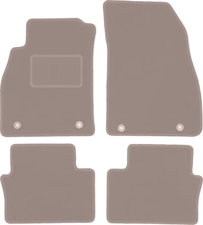 Beige veloursmatten voor: Chevrolet Malibu V stationwagen, liftback, sedan (2011-2015)