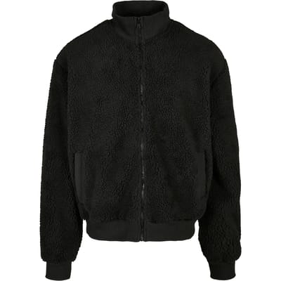 Urban Classics - Boxy Sherpa Jacket - M - Zwart
