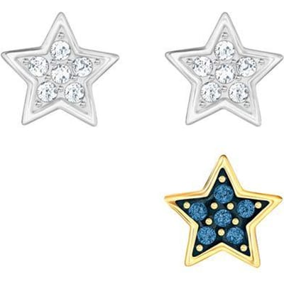 Boucles d'oreilles Clous Étoile Swarovski Crystal Wishes pour Femme 5528498 Box (Random Color) white