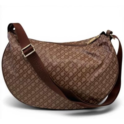 Gherardini Hobo Zachte vrouw Chestnut Small Stof Zachte zak