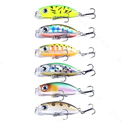 Allecto - Luya Bait Mino Kunstaas - Bionisch Vissen - 4.2cm - Onderwater Aas - Vissen met Haak - Perfect voor sportvissers - Ideaal voor zoetwaterv..