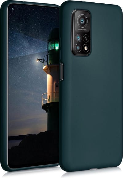 kwmobile telefoonhoesje geschikt voor Xiaomi Mi 10T / Mi 10T Pro - Hoesje voor smartphone - Back cover in metallic petrol