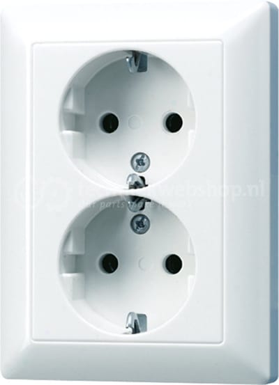 Jung AS500 Wandcontactdoos (WCD schakelmateriaal) - AS5020NKIUWW - E32RS