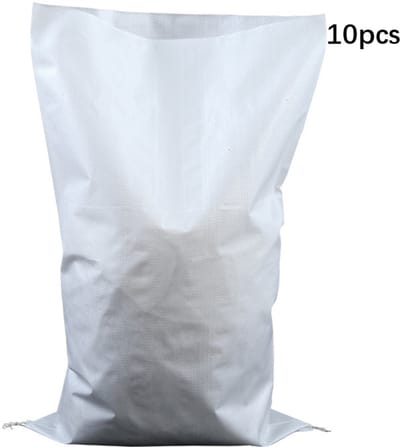 10 dikke helderwit gecoate waterdichte verpakkingen geweven zakken 45 * 75 standaard dikke express logistieke kleding online winkelverpakking slangenleerzakken