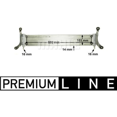 Lage-temperatuurRadiator, laadluchtRadiator MAHLE CIR 6 000P