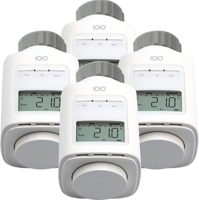 4x Programmeerbare Slimme Radiatorknop voor Energiebesparing tot 30% | Universele Montage