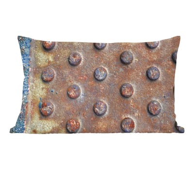 Sierkussens - Kussentjes Woonkamer - 50x30 cm - Industrieel - Diamantplaat - Roest