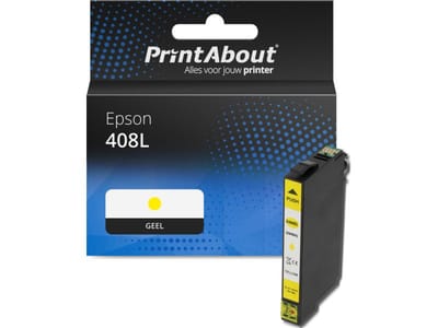 PrintAbout huismerk Inktcartridge 408L (C13T09K44010) Geel Hoge capaciteit Geschikt voor Epson