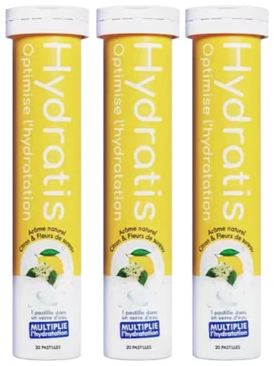 Hydratis Set van 3 x 20 Bruistabletten (Aroma : Citroen)